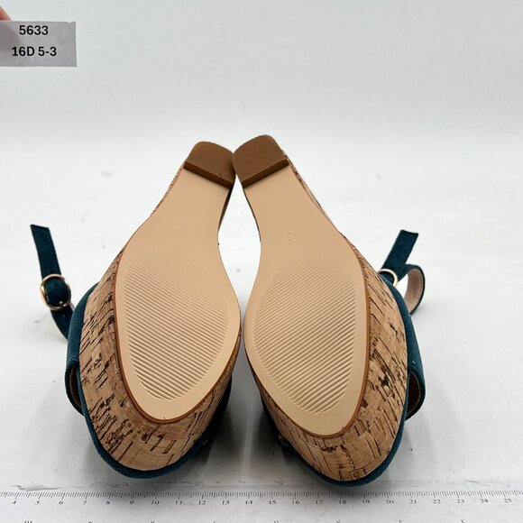 FOWT Women Peep Toe Slingback Platform Wedge Sandals High Heel Buckle Open Toe L - Picture 6 of 7